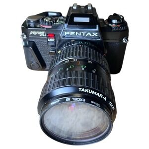Pentax Program A 35mm SLR Camera W/ Takumar-A Zoom 28-80mm F3.5-4.5‎ Lens *READ*
